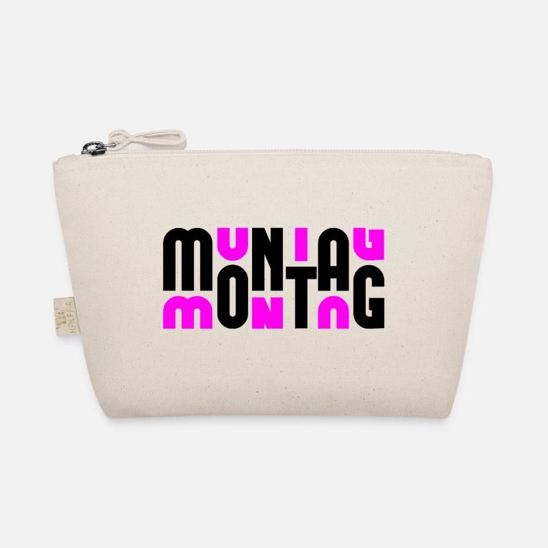 Montag Black/Pink Bio-Täschchen