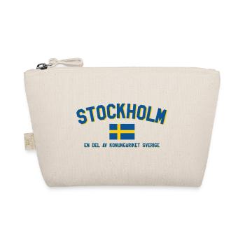Stockholm Retro Flag - Organic Pouch - nature - Front
