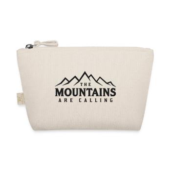 THE MOUNTAINS ARE CALLING Saying Statement - Organic Pouch - nature - Front