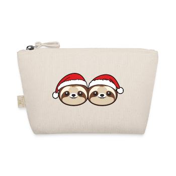 Double paresseux Noël - Trousse biologique - nature - Devant