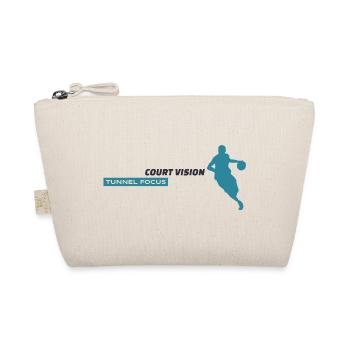 Court Vision. Tunnel Focus. – Blue Design - Organic Pouch - nature - Front