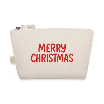 Merry Xmas Christmas - Organic Pouch - nature - Front
