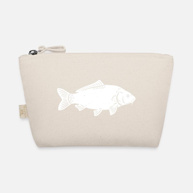 Silhouette de carpe dans la pêche grunge brute Trousse biologique
