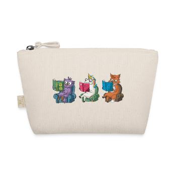 Niedliche Tiere lesen Believe In Yourself Design - Bio-Täschchen - Natur - Vorne