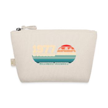 48th Birthday 1977 Vintage 1977 Retro Sunset - Organic Pouch - nature - Front
