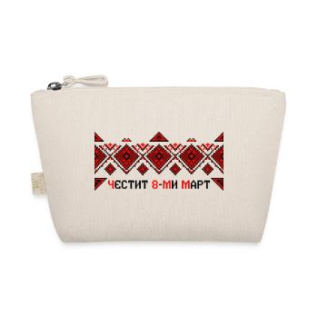 Broderie traditionnelle Journée des femmes - Trousse biologique - nature - Devant