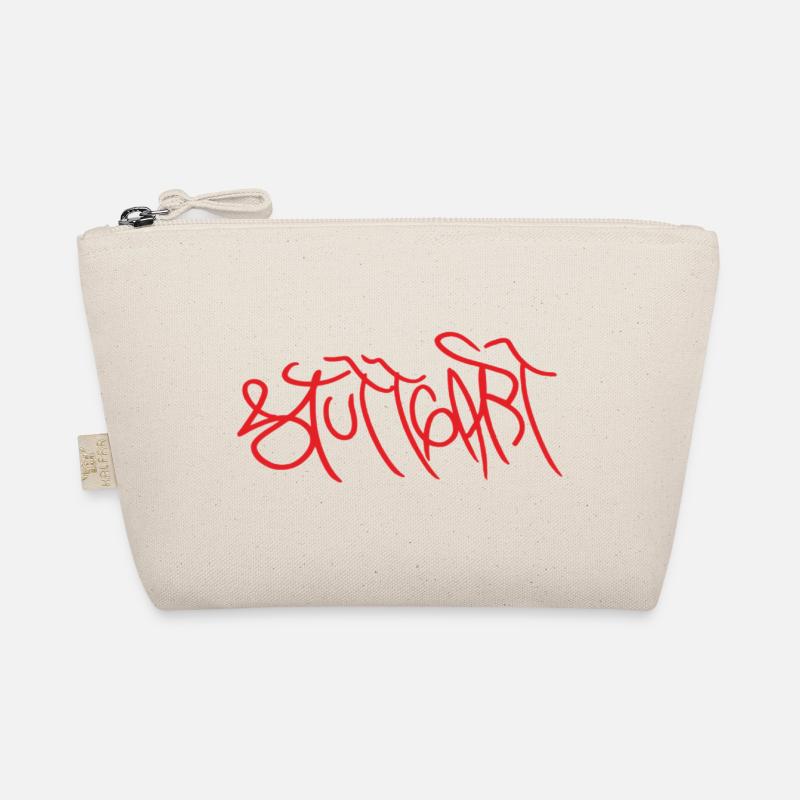 Stuttgart Graffiti T-Shirt - Bio-Täschchen - Natur