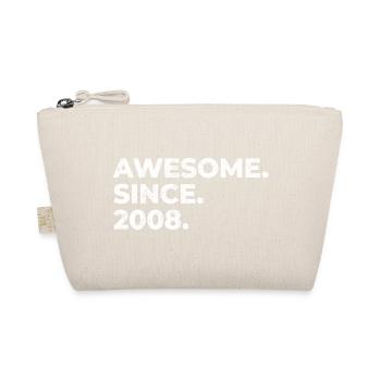 Awesome since 2008 | Birthday | Gift - Organic Pouch - nature - Front