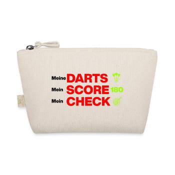Meine Darts, mein Score, mein Check - Bio-Täschchen - Natur - Vorne