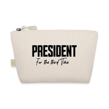 President zum dritten mal in der Usa  - Bio-Täschchen - Natur - Vorne