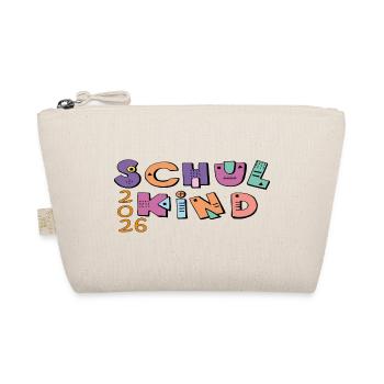 Schoolchild 2026 Colorful Letters - Organic Pouch - nature - Front