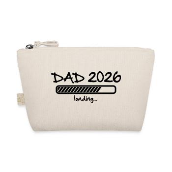 Dad 2026 lädt - Schwangerschaft Baby Vater to be - Bio-Täschchen - Natur - Vorne