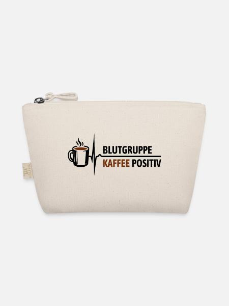 Blutgruppe Kaffee positiv - da steigt dein Puls - Bio-Täschchen - Natur