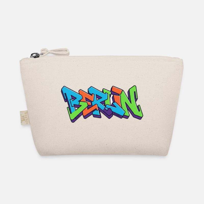 Berlin Streets Graffiti Colour Explosion - Organic Pouch - nature