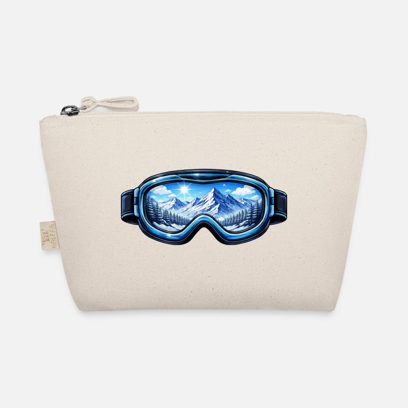 Ski Goggles Mountains Panorama Organic Pouch