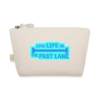 Life In The Fast Lane Schwimmer Lustig Pool Spruch - Bio-Täschchen - Natur - Vorne