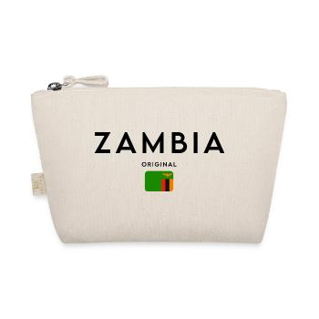 Zambian flag, elegant minimalist design - Organic Pouch - nature - Front