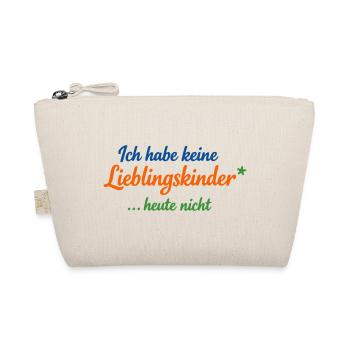 Keine Lieblingskinder heute – Lustiger Mama Spruch - Bio-Täschchen - Natur - Vorne