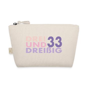 33. Geburtstag Geschenk Mann Frau - Bio-Täschchen - Natur - Vorne