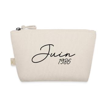 Geburtstag 1986 Juni 1986 Geschenk Juni 1986 - Bio-Täschchen - Natur - Vorne