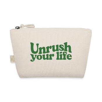 Slow down | Slow Living Mindfulness - Organic Pouch - nature - Front