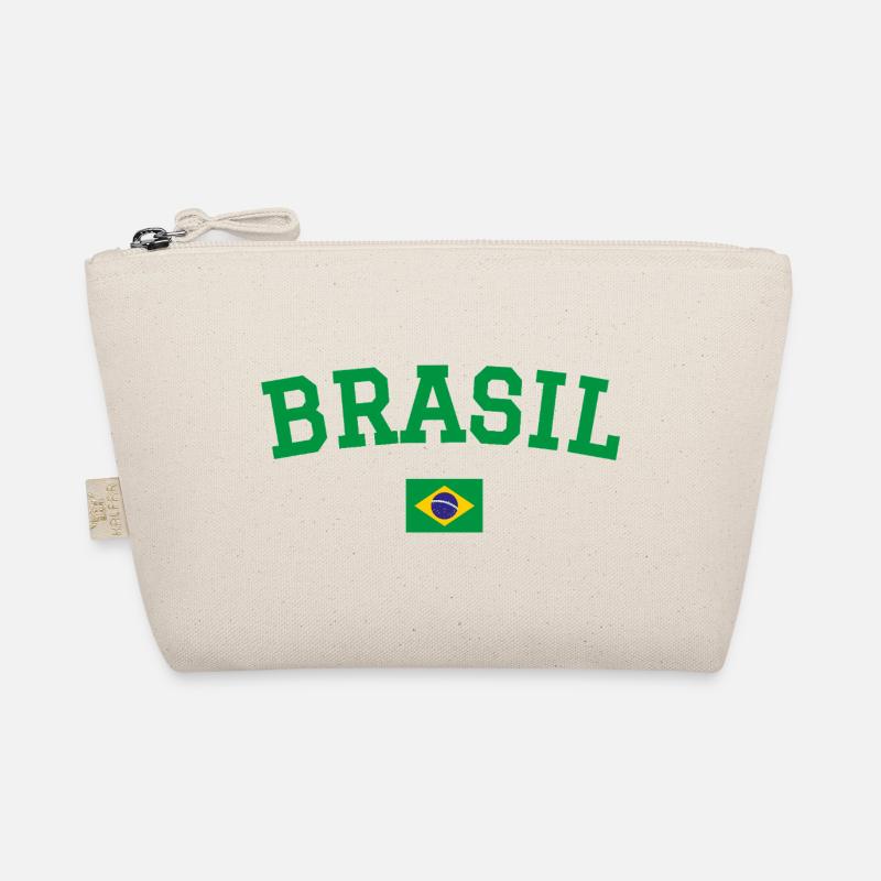 Drapeau du Brésil Conception Vert Trousse biologique