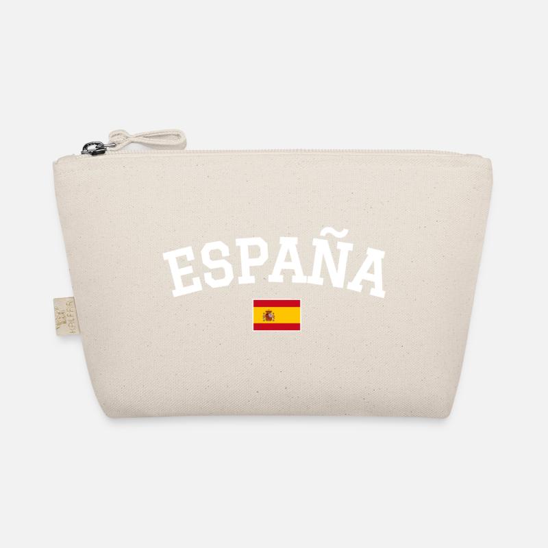 Drapeau espagnol Dessin blanc Trousse biologique