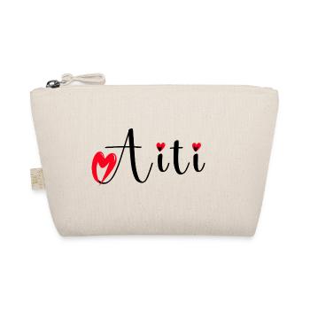 Bonne fête Maman cœur rouge amour mères  Aiti - Trousse biologique - nature - Devant