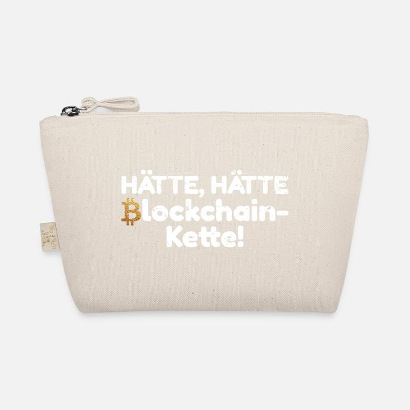 Bitcoin Hätte Hätte Blockchain Kette Spruch Bio-Täschchen