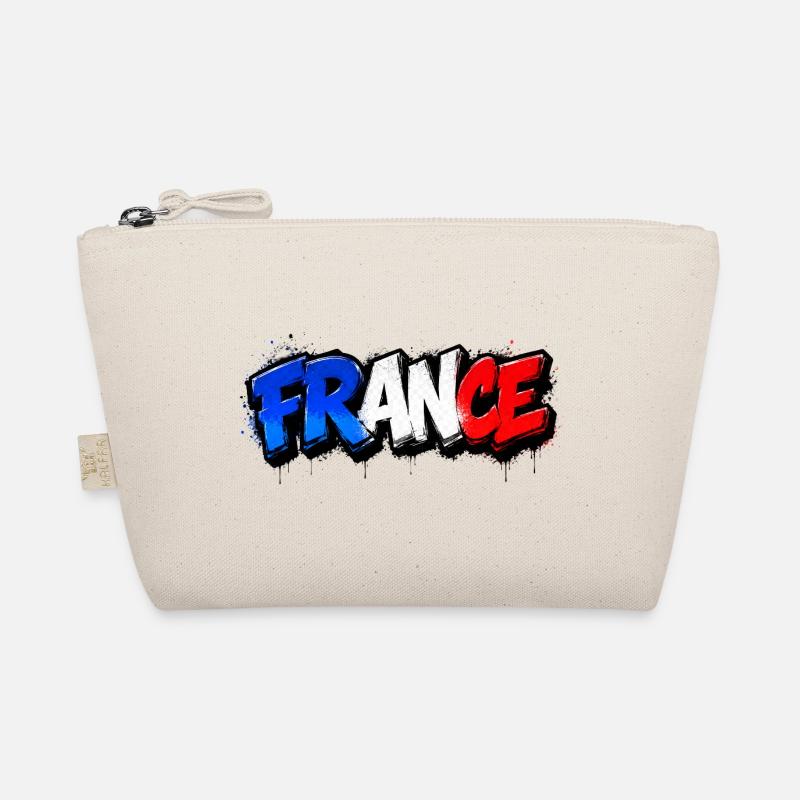 France Graffiti Organic Pouch