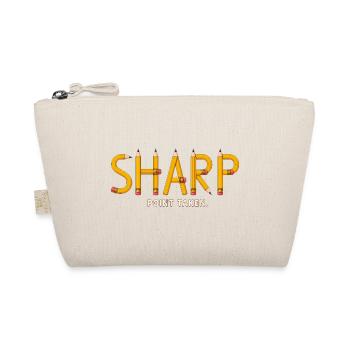 SHARP – Punkt verstanden | Spaßiges Bleistift-Wortspiel - Bio-Täschchen - Natur - Vorne