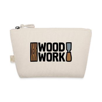 Wood Work Schriftzug Logo - Bio-Täschchen - Natur - Vorne