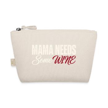 Mama braucht Wein - Lustiges Wein T-Shirt - Bio-Täschchen - Natur - Vorne