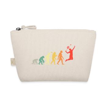 Badminton Evolution Badmintonspieler Smash Retro - Bio-Täschchen - Natur - Vorne