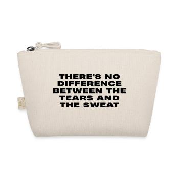 Tears And Sweat Sport Motivation Spruch Gym - Bio-Täschchen - Natur - Vorne