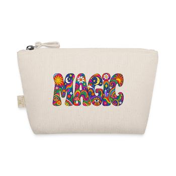 Magischer Psychedelic Schriftzug - Bio-Täschchen - Natur - Vorne