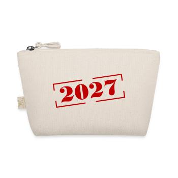 2027 Jahr Stempel - Bio-Täschchen - Natur - Vorne