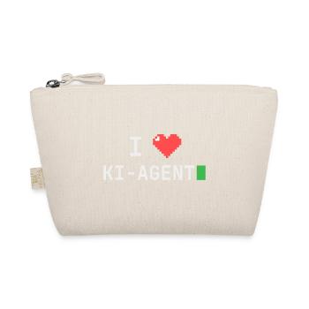 I ♥ KI-Agent – Terminal Pixelherz - Bio-Täschchen - Natur - Vorne