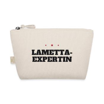 Lametta-Expertin – Weihnachtsspruch - Bio-Täschchen - Natur - Vorne