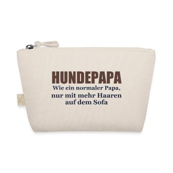 Hundepapa – Wie ein normaler Papa - Bio-Täschchen - Natur - Vorne