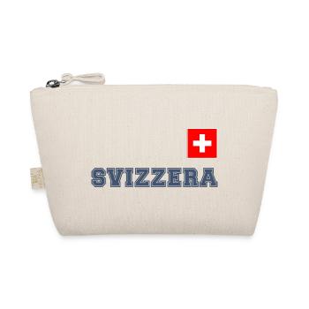 SVIZZERA - SCHWEIZ Trikot Look - mit Fahne Flagge - Bio-Täschchen - Natur - Vorne