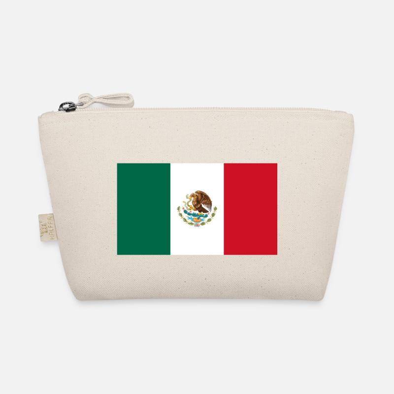 Mexiko, Fahne, Flagge, Mexico - Bio-Täschchen - Natur