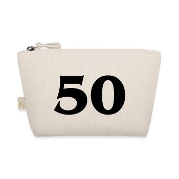 Zahl 50 - Organic Pouch - nature - Front