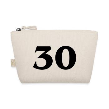 Zahl 30 - Organic Pouch - nature - Front