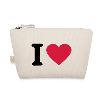 I Heart - Organic Pouch - nature - Front