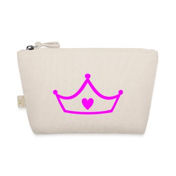 Prinzessin Krone Crown - Bio-Täschchen - Natur - Vorne
