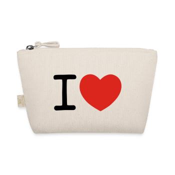 I heart ... - Bio-Täschchen - Natur - Vorne