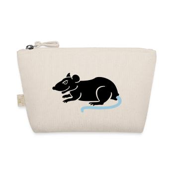 Ratte / rat (2c) - Bio-Täschchen - Natur - Vorne