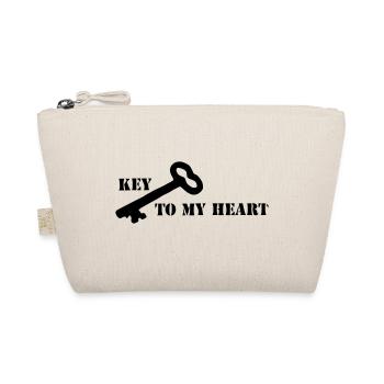 Key To My Heart - Organic Pouch - nature - Front