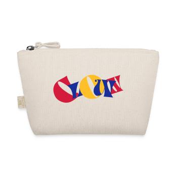 Clown Bunte Buchstaben Text Logo Witzig Lustig - Bio-Täschchen - Natur - Vorne